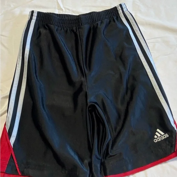 Adidas boys Black and Red Athletic Shorts - Picture 2 of 5